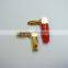 Right Angle 90 Degree 4mm Banana Plug 24K Gold Plated Speak Cable Connector Screw