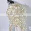 Fashion Blond Afro curls wig with feather hairpin N251