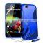 Newest Stylish S LIne design mobile phone cover for Wiko Rainbow soft TPU case cover