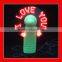 led message fan programmable led message handheld fan