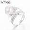 Pearl Ring Designs for Women Sterling Silver Fashion Jewellry SRE135W
