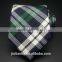 2016 fashionable high quality plaid mens silk woven tie with custom brand