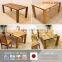 High quality and Simple wooden dining table and chairs with various kind of wood made in Japan