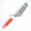 Factory price Novel design TPR handle slotted cheese spatula stainless steel