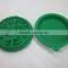 2015 eco-friendly custom Xmas Tree design silicone cookie stamp with wooden handle