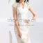 Direct Supply From Factory Nice Lace Appliqued Knee Length Mother of The Bride Dress