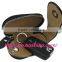 Genuine Leather Car Key Chain Holder With Clip Round Pouch Case