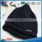 2016 Winter colorful bonnet kids beanie cotton knitted fabric knitted hat