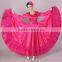 new solid color national dance dress Long skirt holding up full-skirted dress in the opening dance costume