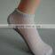 Haining GS custom black PVC anti-slip plain white polyester mesh women grip socks