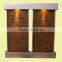 Wall Mounted Artificial Stone Water Fountain With LED Spot Light