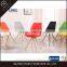Cheap Plastic Furniture Design Wooden Leg Dinning Room Chair