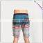 Printed plain white board shorts