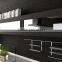 Customized kitchen wall cabinets with glass sliding doors