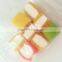 Mini colored square shaped jelly filled marshmallow rope