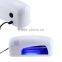 Top selling nail tips nails art nail dryer table 9w uv lamp
