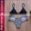 2017 pink and blue wave line micro bikini CK376
