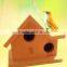 natural material wooden bird nest