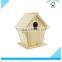 Custom Unfinished Wooden Bird House and Bird Feeder