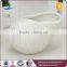 Yongsheng Embossed White Shell Shape Ceramic Candle Holder For Decoration