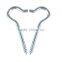 3-7/8 inch zinc-plated steel screw hook (3-piece package)