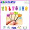 fruit fork set six loaded silicone handle animal shape stainless steel fork