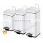 3 Litre Pedal Advertising Stainlee Steel Trash Bin Blue