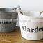 wooden hanging flower pot wooden bucket pot