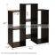 Staggered Cube Bookcase with 6 Shelves original design display shelf home furniture wood book rack