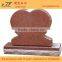 Simple Design Unique India Red Granite Headstone