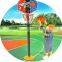 indoor & outdoor adjustable plastic basketball stands for kids