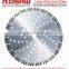 Segment dry cutting diamond saw blade for stone