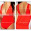 Wholesale alibaba china women red deep v swimwear 2016