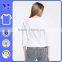 Nice Tight-Fitting Long-Sleeved Dobby Design T-shirt Plain White