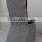Silver Glitter Back Black Lycra Banquet Standard Chair Cover For Wedding Use