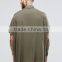 Guangzhou Factory High Quality Custom Short Sleeve Point Collar Mens 100% Viscose Oversized Fit Casual Green Solid Shirts
