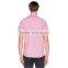 OEM factory price pink color new stylish mens short sleeve shirts