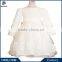 Plain White Formal Lace Dress Kids Clothes,Sleeveless Summer Flower Girls Dress,3Sleeve Autumn Girls Party Prom Wedding Dress