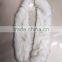Large Size Fox Fur Collar With Tail for Lady Overcoat Winter Faux Raccoon Fur Scrafs 160cm