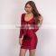 Runwaylover 087 Hot Sale 2017 Ladies Fashion Suits , Women Sexy Crop Tops And Mini Skirts