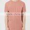 100%Cotton crew neck longline t-shirt wholesale blank mens t-shirt 2016
