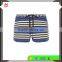 Cozy Striped Design Ladies Loungewear Pull-On Shorts with Elasticated Waistband and Slant Pockets