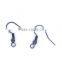 100 Pairs Gunmetal Ear Wire Hooks W/Ball Eearring Findings 18x19mm