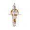 2016 New Arrival 8 In 1 Stainless Key Ring Hanging Buckle Multifunctional Tool Outdoor Survive Hot Sale