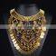 Women Bijoux Major Suit Flowers Rhinestone Vintage Crystal Jewelry Necklace