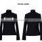 2017 Autumn Fashion Style Turtleneck Slim Fit Long Sleeve Custom Printing Black Ladies T Shirt