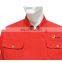 Hot selling Red Color Labor Uniform Workwear Industrial Uniform of 100% Cotton/CVC/TC
