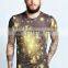 Galaxy Sublimation Printed T Shirt/full print custom designs tshirt/high fashion men clothing/model-sc295