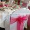 100% Polyeste Colorful Organza Banquet Chair Sash Cover for Wedding Decoration