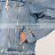 custom hooded inner denim jacket wasit coat hoodies jacket mens wholesale